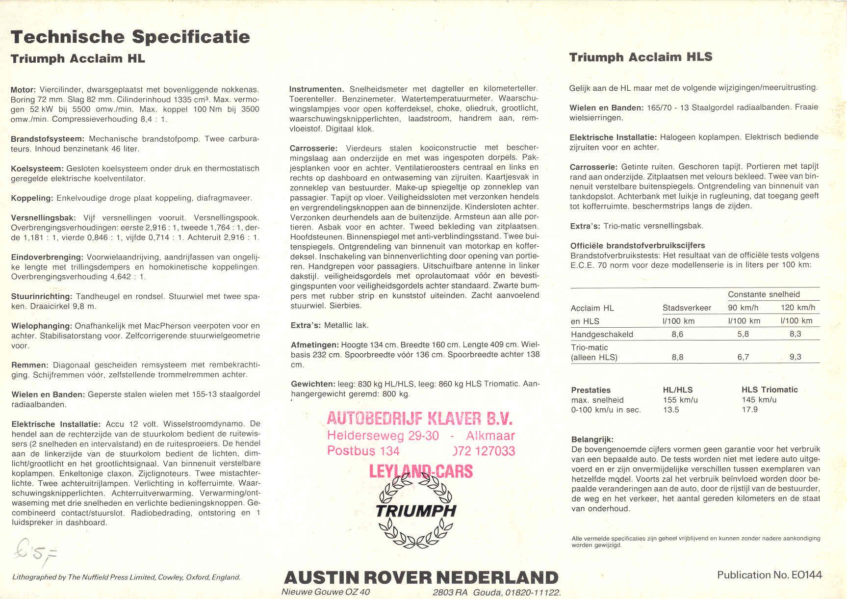 Triumph Acclaim!